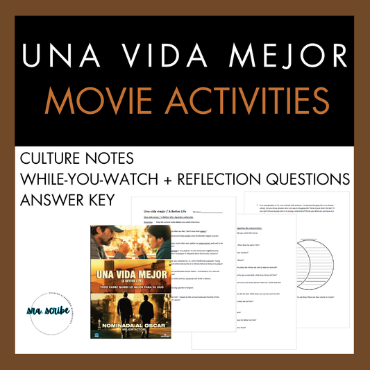 Una vida mejor - Movie Activities