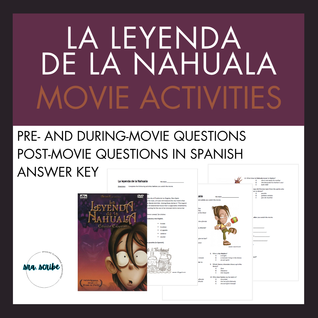 La leyenda de la Nahuala - Movie Activities