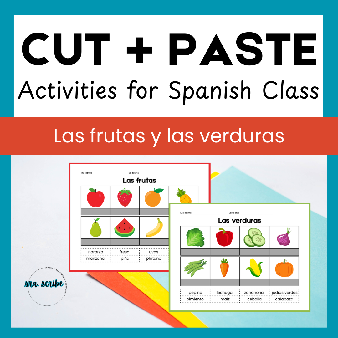 Cut + Paste Vocab Activities