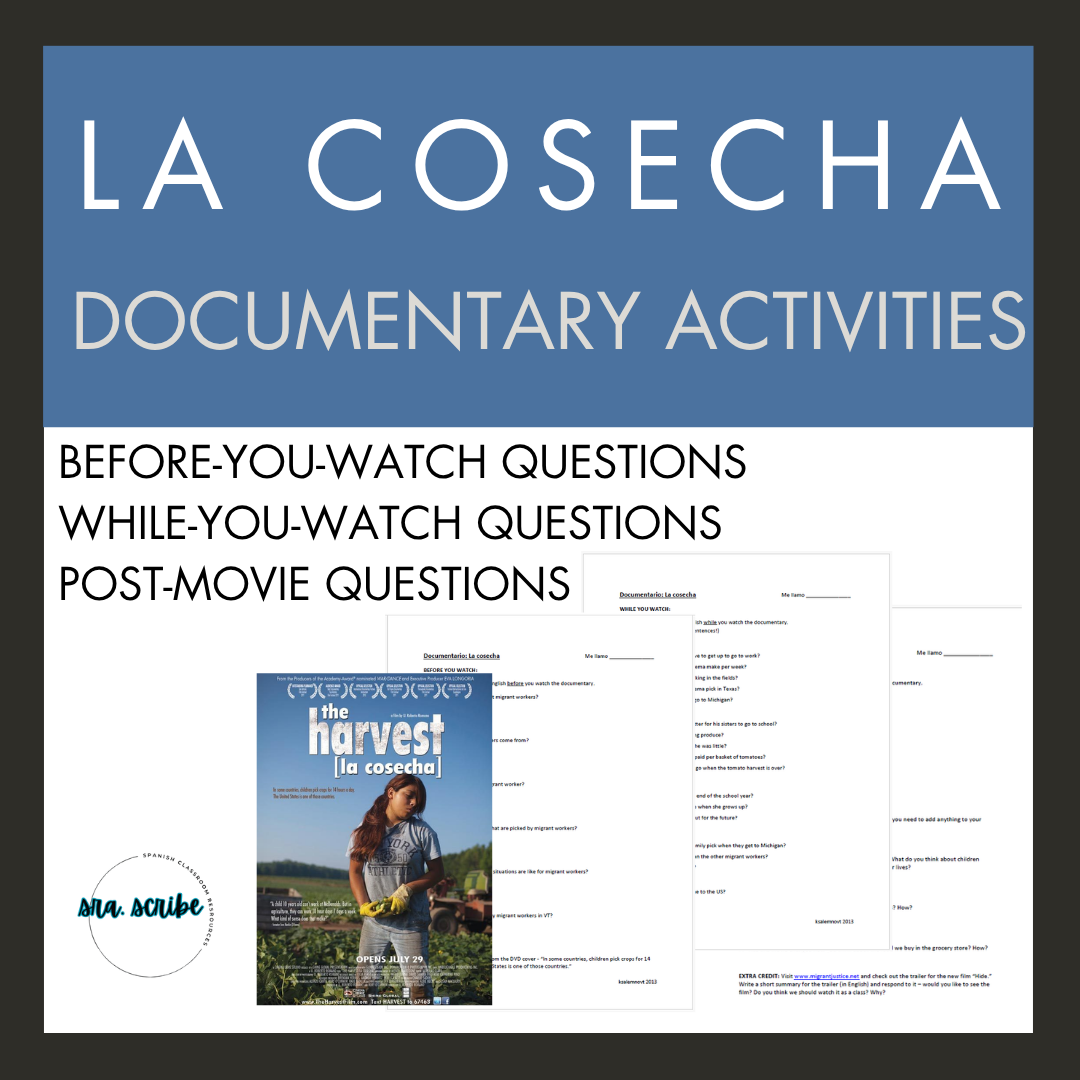 La cosecha (Documentary) - Activities