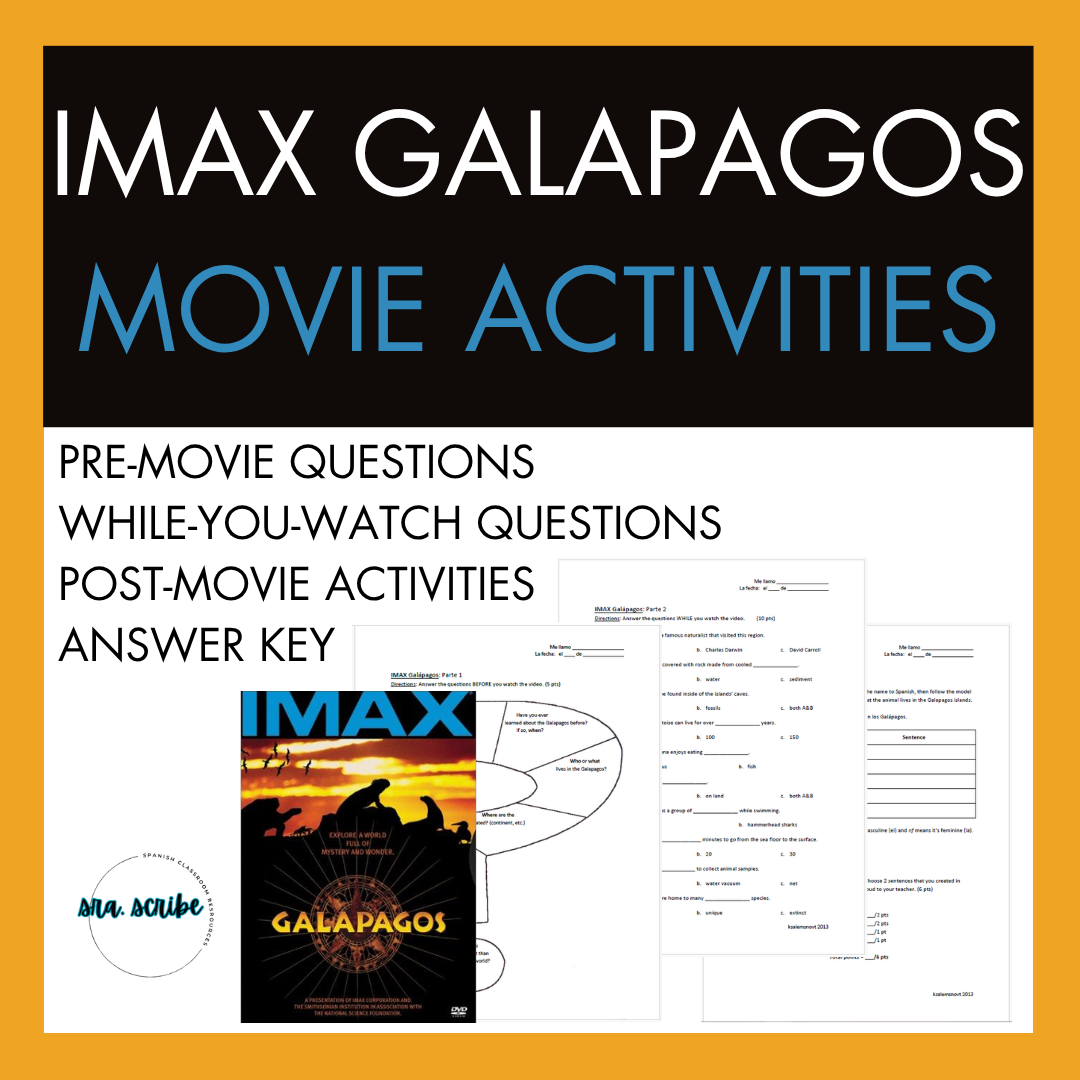 IMAX Galapagos - Video Activities