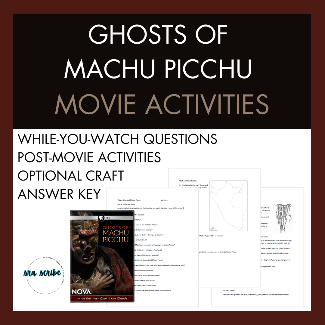 Ghosts of Machu Picchu - Movie Activities